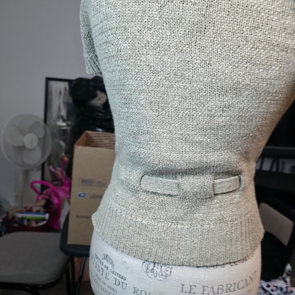 August Silk Beige Women's Cardigan - Picture 3 of 6